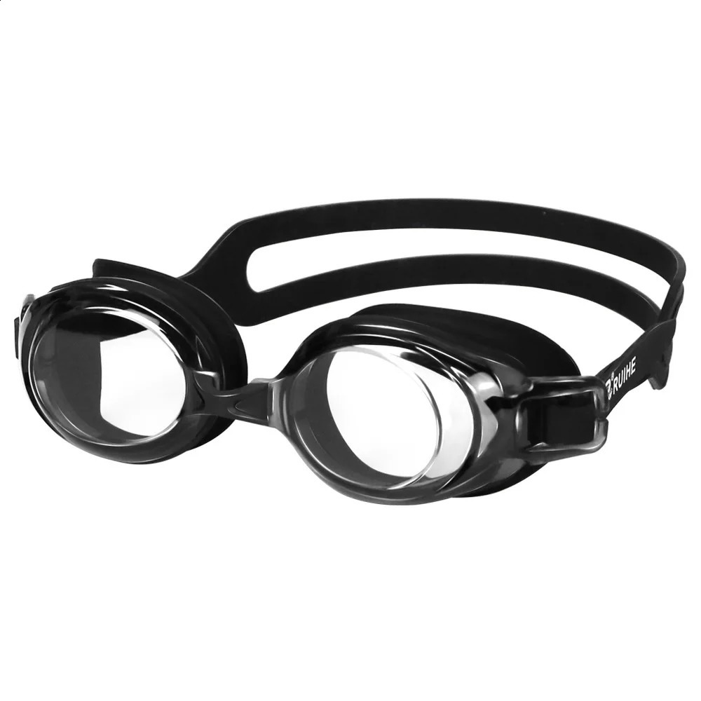 flat light swimming goggles with high-definition anti fog and waterproof large frame non eye opening swimming goggles 250411