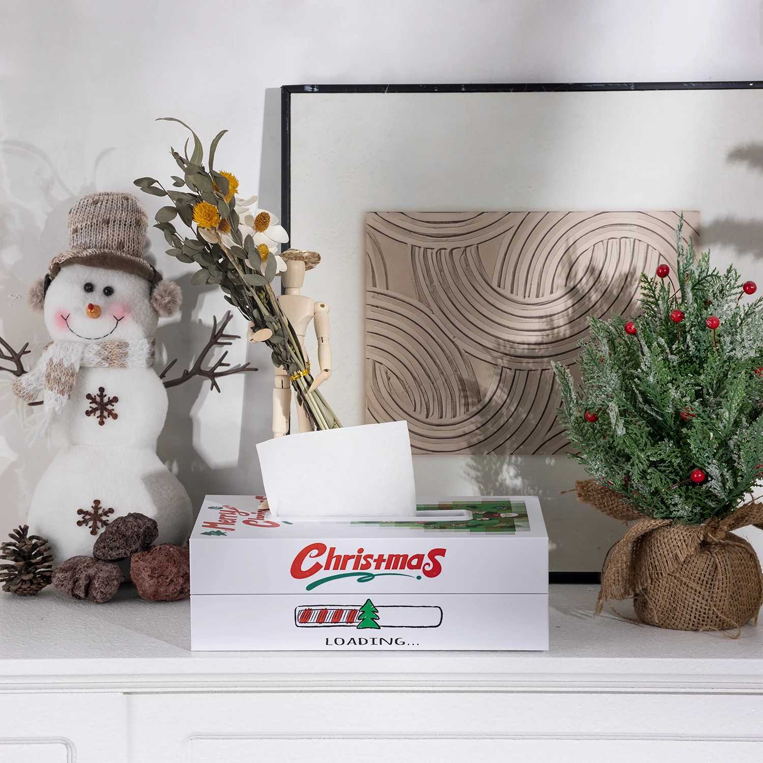 Christmas Luxury Book Style Tissue Box Fashion Hotel Storage Box He Table Decoration With Cute Decorative Accessories Y251112