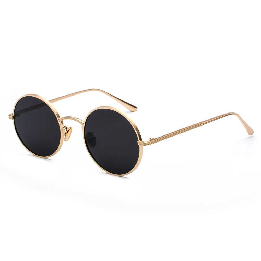 Kachawoo women sunglasses with red lenses round metal frame vintage retro glasses sun for men unisex birthday giftsC250411