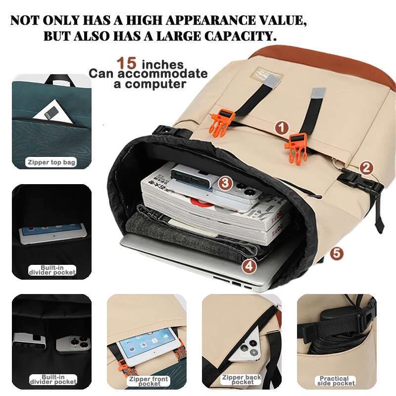 Large Capacity Outdoor Travel College Student Leisure Computer Men's And Women's Fashion Backpack Sports Bag