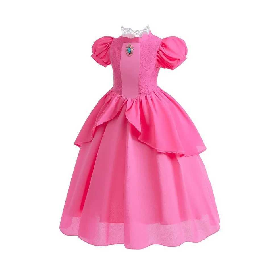 Disney Peach Girls Peach Role Play Dress up Princess Game Role Play 4 6 8 10 Yrs Childrens Final Level Peach Costume Movie Elegant Party FrogXJ250411
