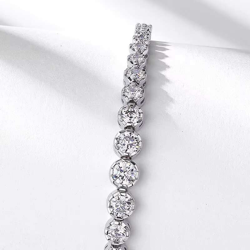 Custom 925 Silver 2 3 4 Mm Iced Out Vvs Gra Certified Lab Grown Diamond Moissanite Bracelet Tennis Chain Men Women Fine Jewelry