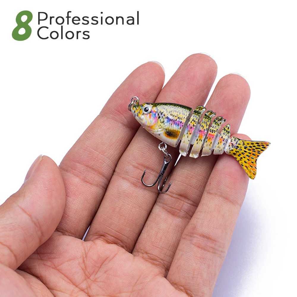 Multi Jointed 5cm Bionic 2020 Fishing Lures Crankbait Lifelike Hard Fish Baits 2.5g Small Fishing Lure Set Wobblers Tackle pesca Z250411
