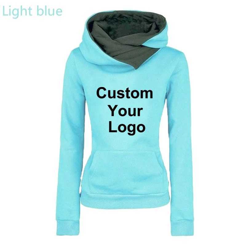 POD customization Autumn And Winter Ladies Hoodies Womens Custom Your Hoodies Long Sleeve Hooded Sweatshirts Pullover JumpersT251112