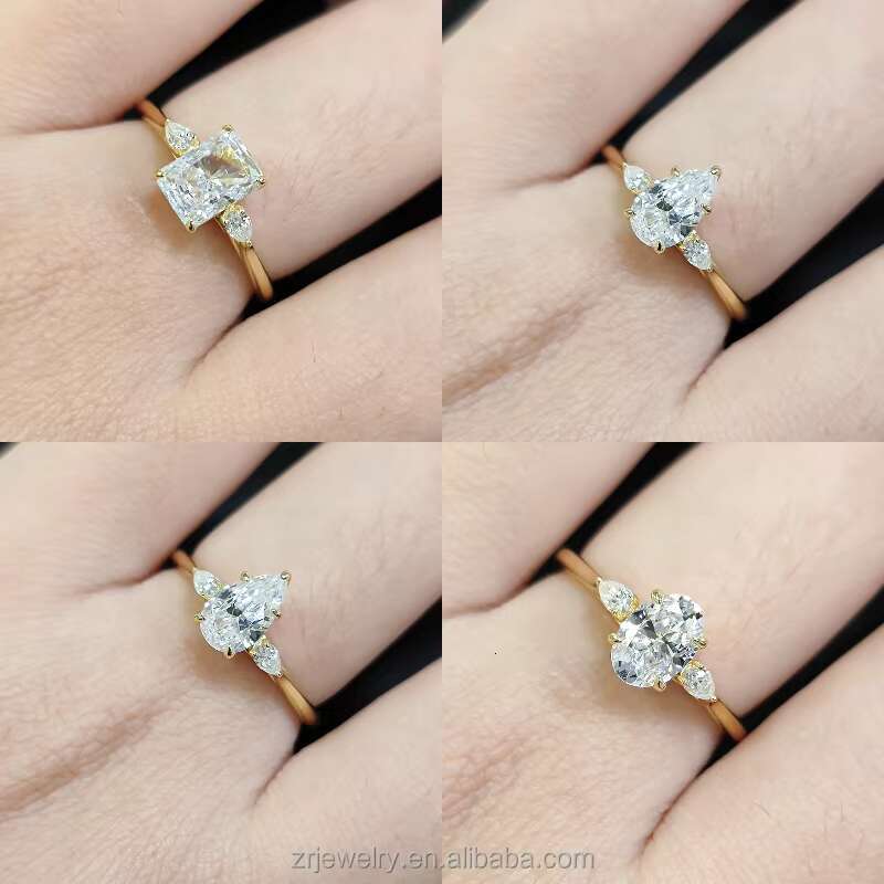18k Gold Ladies Jewelry Vvs D Moissnite Diamond Wedding Engagement Mens Women Moissanite Ring
