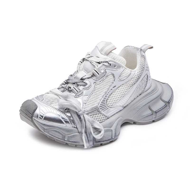 Leather Casual Sneakers Chunky Platform Sports Shoes for Wen 2025 Fashion Tennis Chic Elegant Luxury Designer Athletic Shoe Z250411