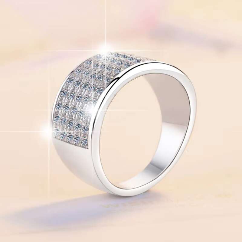 Fine Jewelry Classic Fashion VVs1 Moissanite Full Diamond Good Quality S925 Sterling Silver Ring of Women Ladies Rings