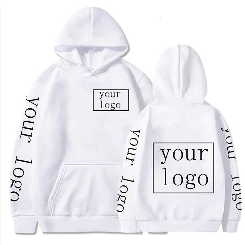 POD customization Your Own Design Brand /Picture Personalized Custom Men Women Text DIY Hoodies Sweatshirt Casual Hoody Clothing Fashion NewT251112