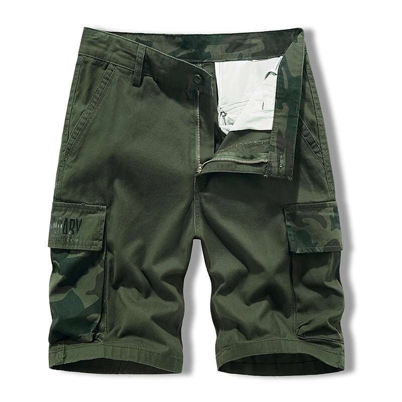 Men Cotton Cargo Outdoor Beach Casual Male Camouflage Streetwear Shorts Mens Sport Work Safari Short Trousers