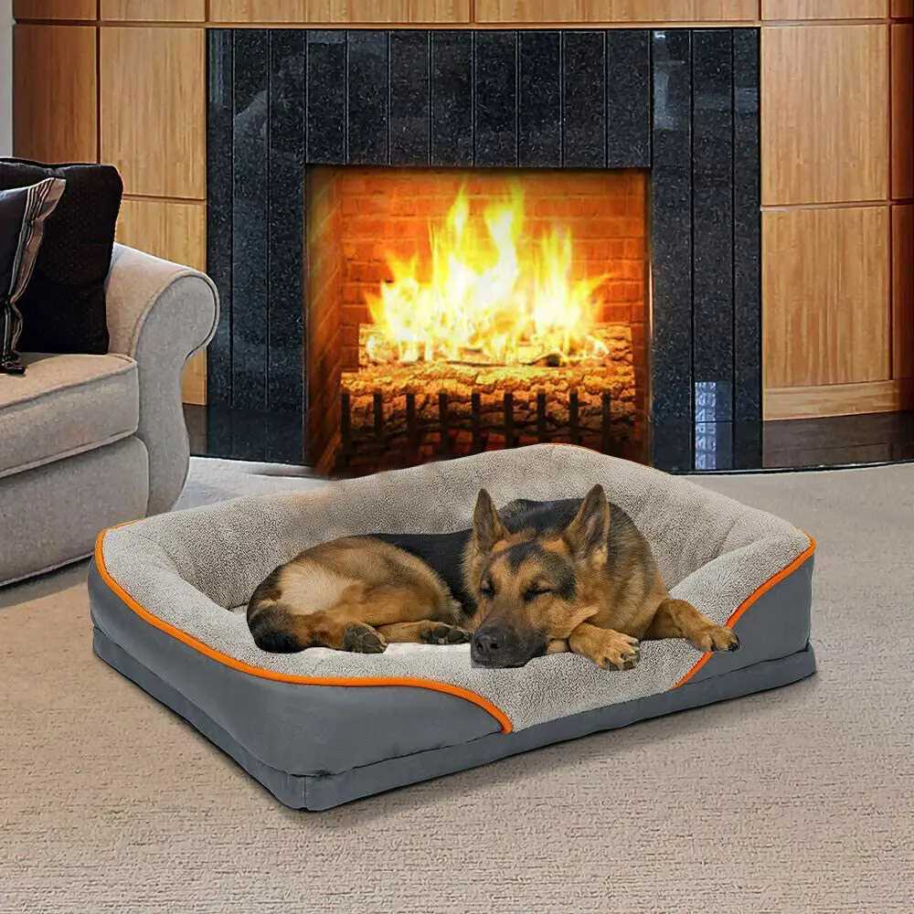 Heavy large orthopedic pet bed cushion foam waterproof sofa dog bed XL X250412