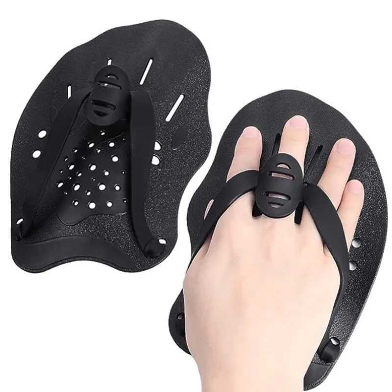Swimming Pool Exercise Finger Professional Training Hand Mesh Gloves Silicone Swimming Finger Flip Mens Childrens Paddle EquipmentY250412