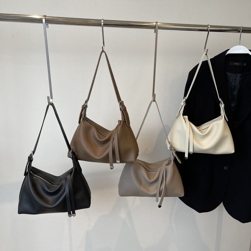 New Large Capacity Women's Commuting Pillow Niche Tote Bag, French Minimalist Single Shoulder Crossbody Bag