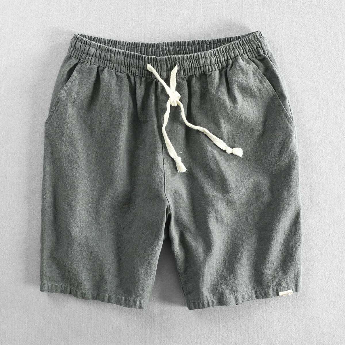 Men Summer Cotton en Japan Candy Color Beach Holiday Home Male Simple Casual Slim Fit Haruku Soft Thin Shorts Pants