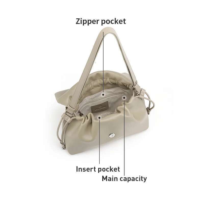 LA FESTIN Original Women 2025 New Leather Shoulder Crossbody Brand Fashion High-Capacity Bag