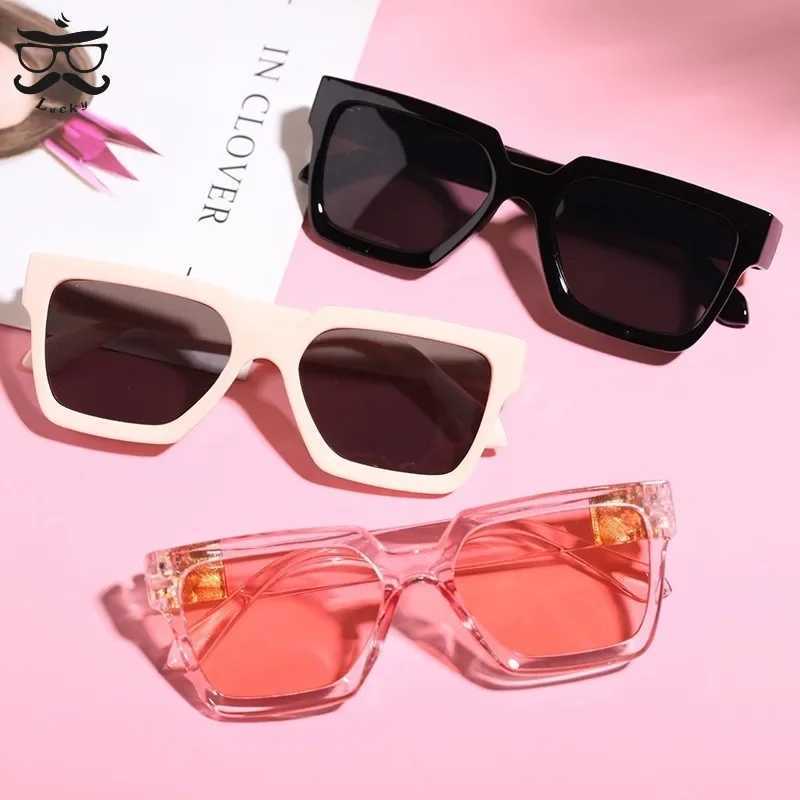 New Boy Girl Fashion Square Sunglasses Children Vintage Sunglasses UV Protection Classic Kids Eyewear Sunglasses Z250411