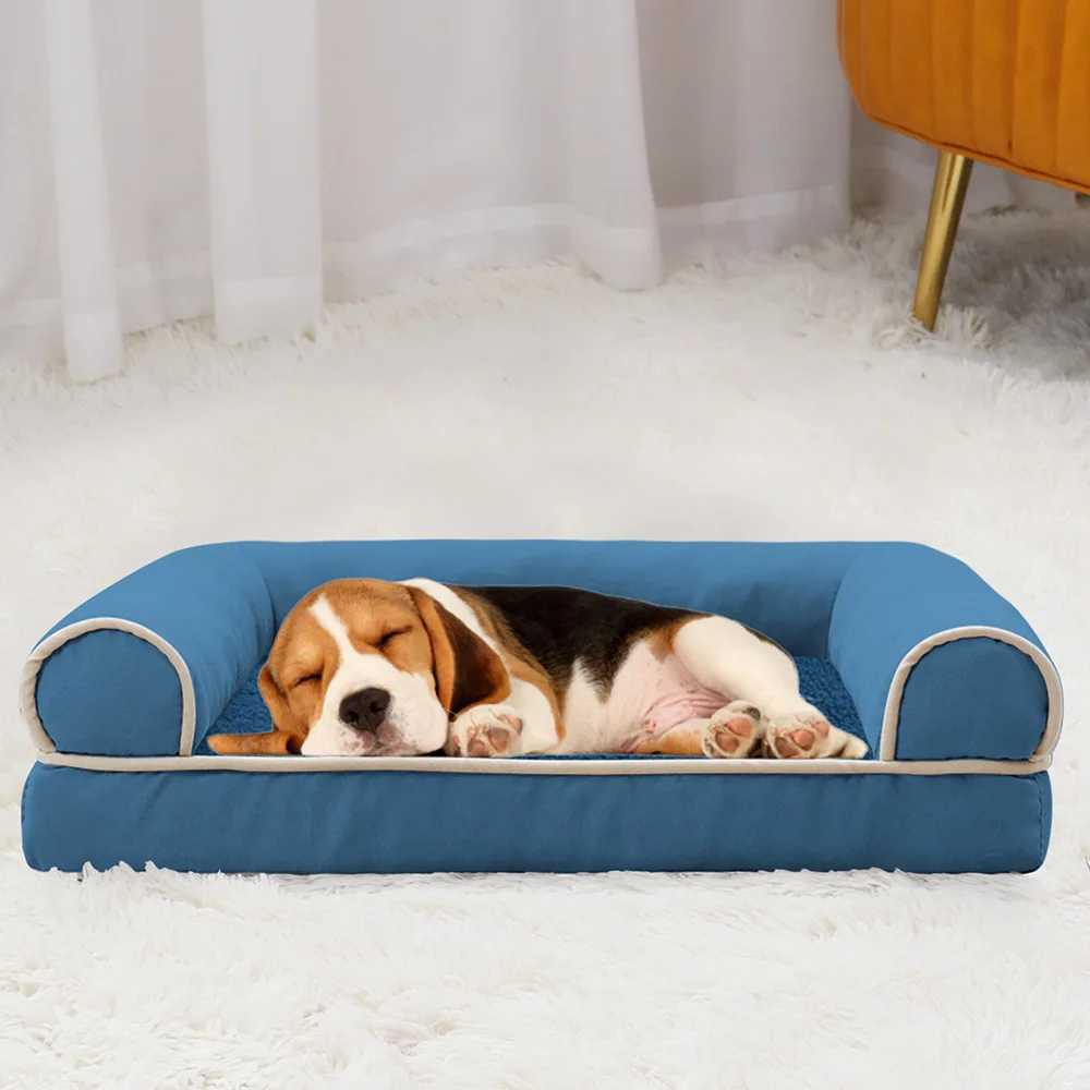 Pet dog sofa soft sponge pad dog house square dog house deep sleep breathable blanket thick pet pad nap accessories X250412