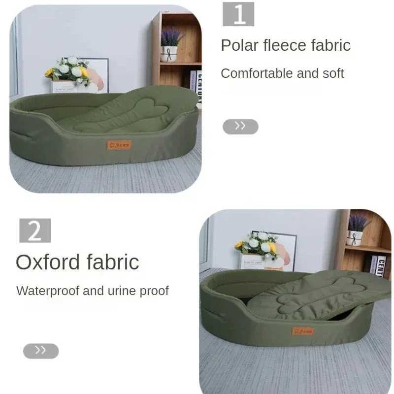 Oval Oxford cloth dog house bed durable waterproof portable pet mattress suitable for indoor small medium and large dog pet accessories X250412
