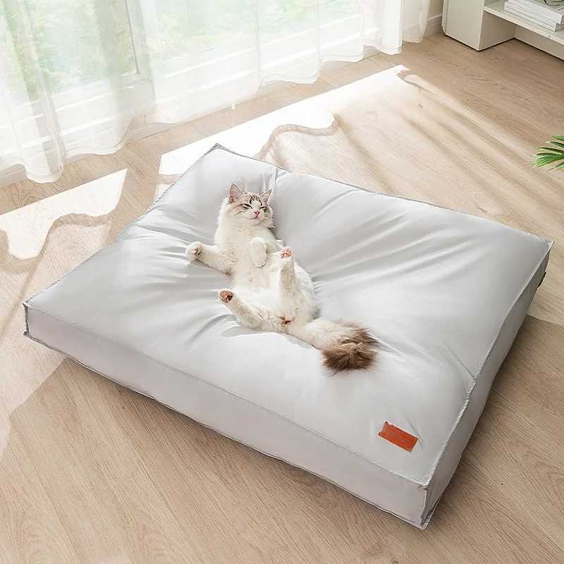 Summer dog bed soft waterproof pet sleeping mat suitable for small and medium-sized dogs cats anti slip and detachable dog bed pet supplies X250412