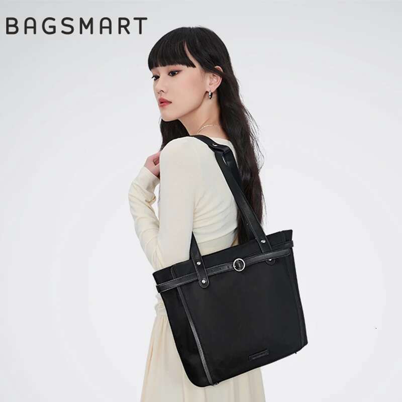Designer Bag BAGSMART Women's Shoulder Bag Korean Hand Women Canvas Tote Bags For Students University Eco Travel Large Woman Handbag