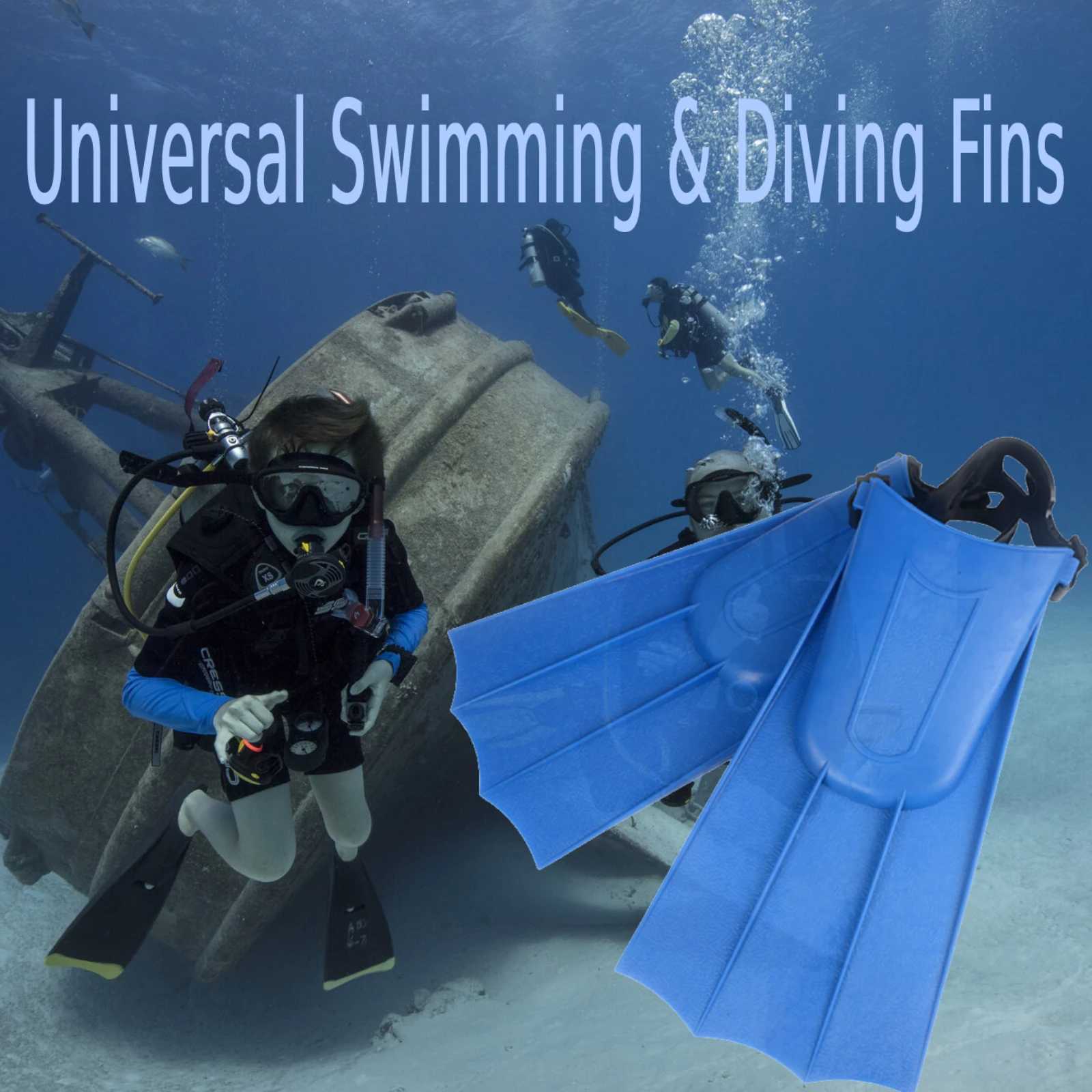 Diving Short Fin Inflatable Lightweight Fin Frog Shoes Adjustable Swimming Flip Cover Diving Equipment Portable for ChildrenY250412