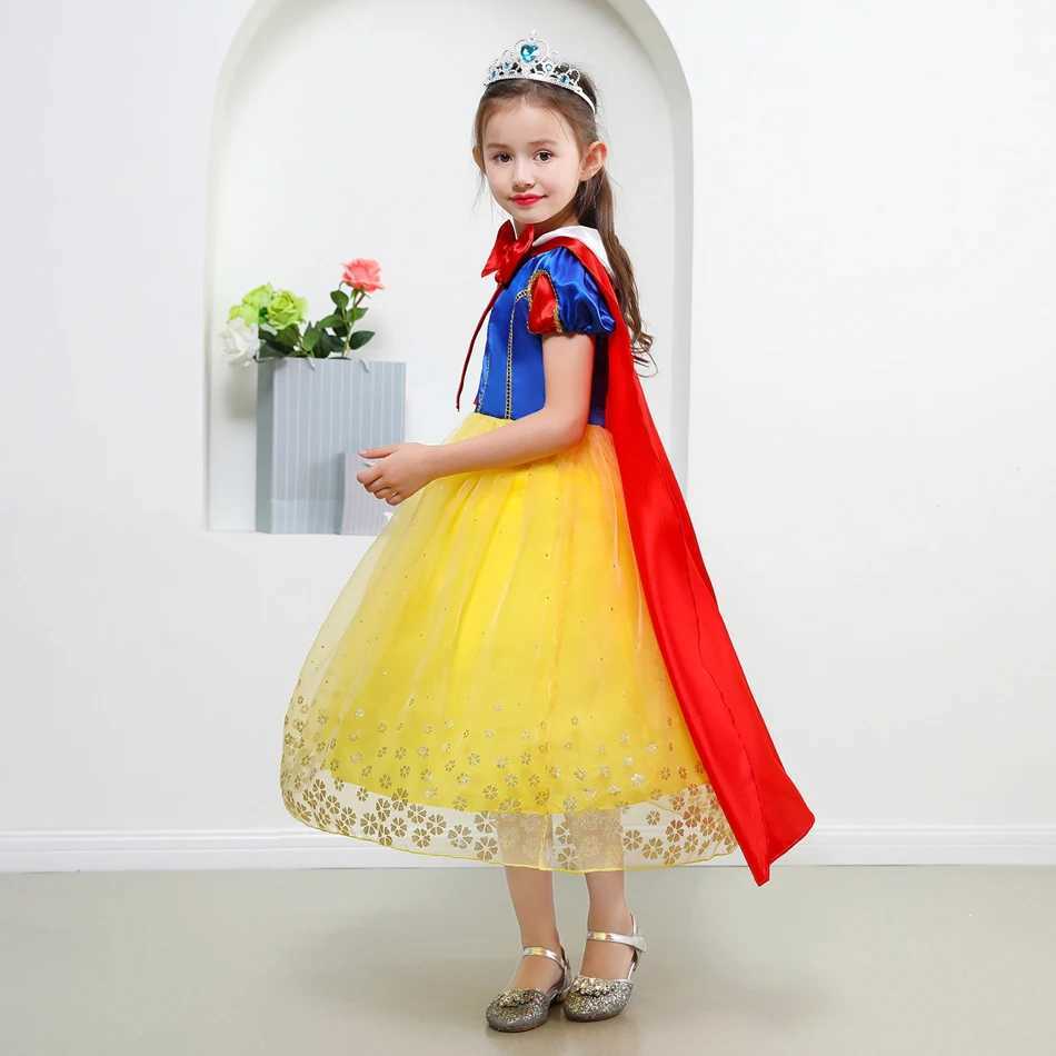 Disney Girl Snow White Dress Up Childrens Clothing Childrens Snow White and Hunter Fancy Clothing Christmas Party ClothingXJ250411