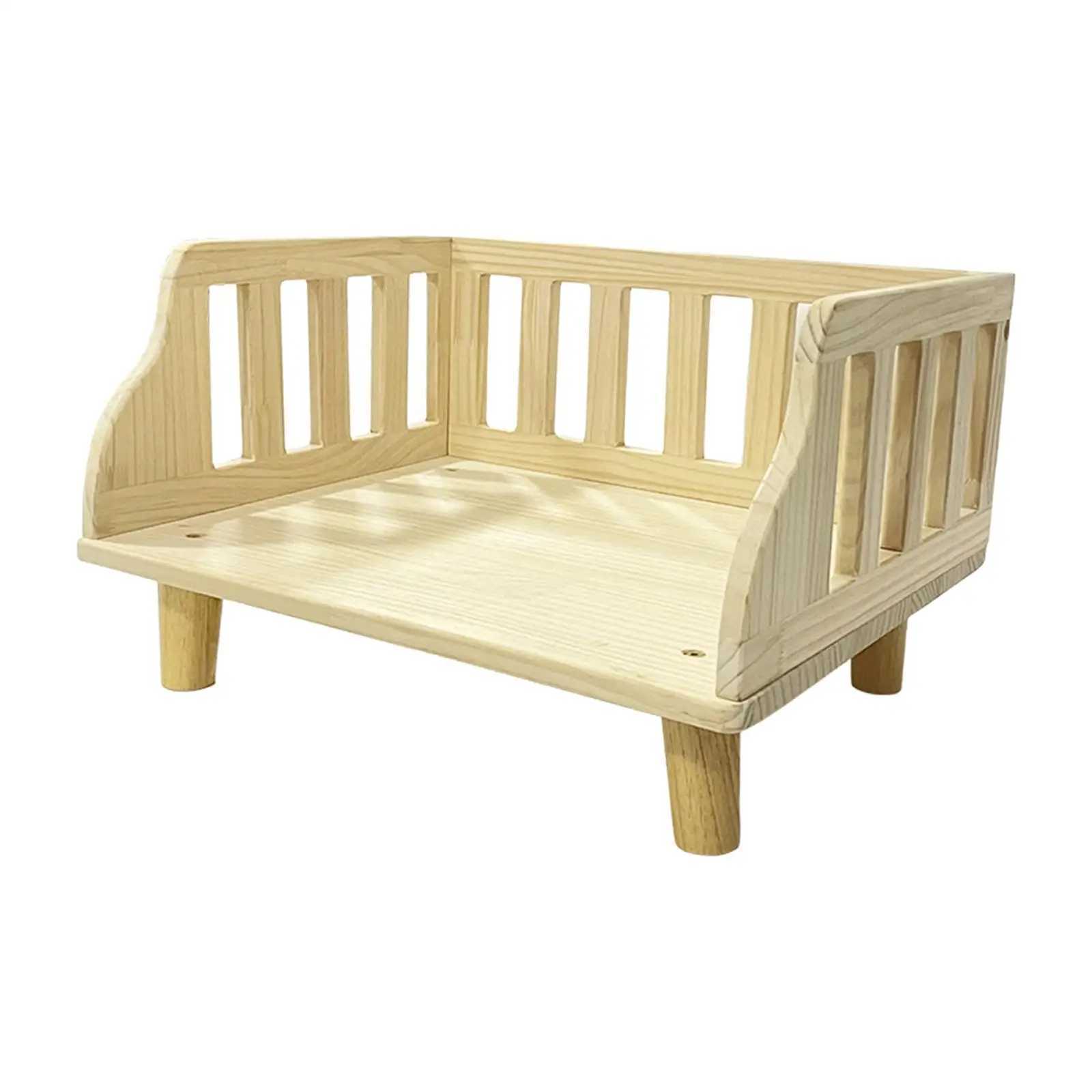 Wooden dog bed small cat all season accessories waterproof and semi enclosed X250412