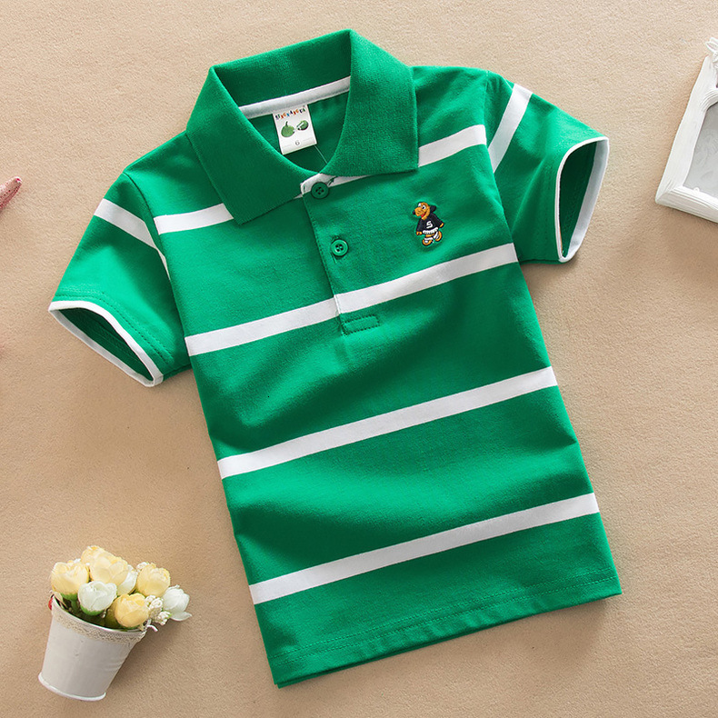 Ddmyshoesvip Children S Clothing Years Old College Style Boys T Shirt Korean Version Summer Outfit Cotton Lapel Short Sleeved Polo Shirt
