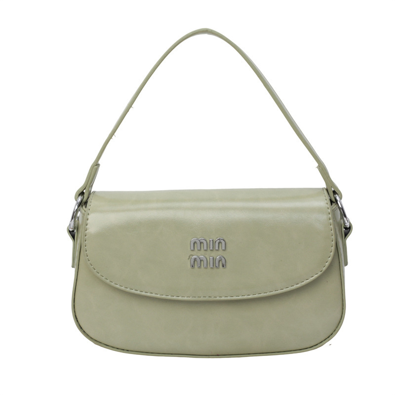 designer bag new trendy letter single-shoulder handbag small and unique design high-end sense small square bag for women