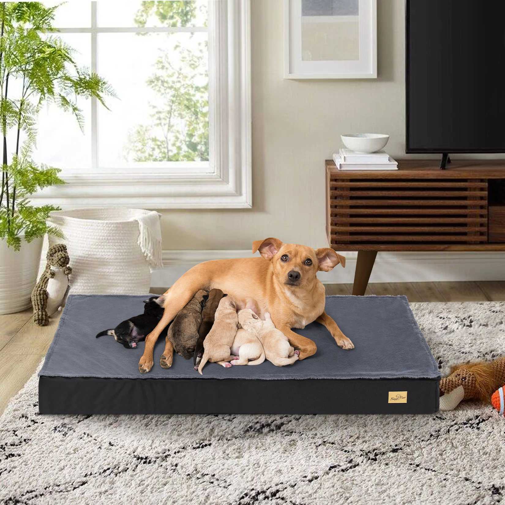 Waterproof lining and anti slip bottom for large dog beds orthodontic dog beds for medium to large dogs washable machines X250412