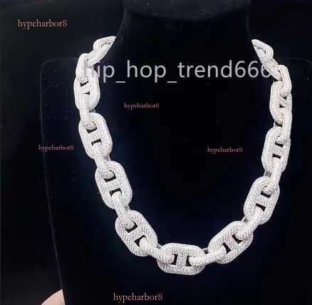 Sterg Sier 14mm/16mm/18mm Iced Out Miami k Pass Tester Hiphop VVS Moissanite Cuban Chain