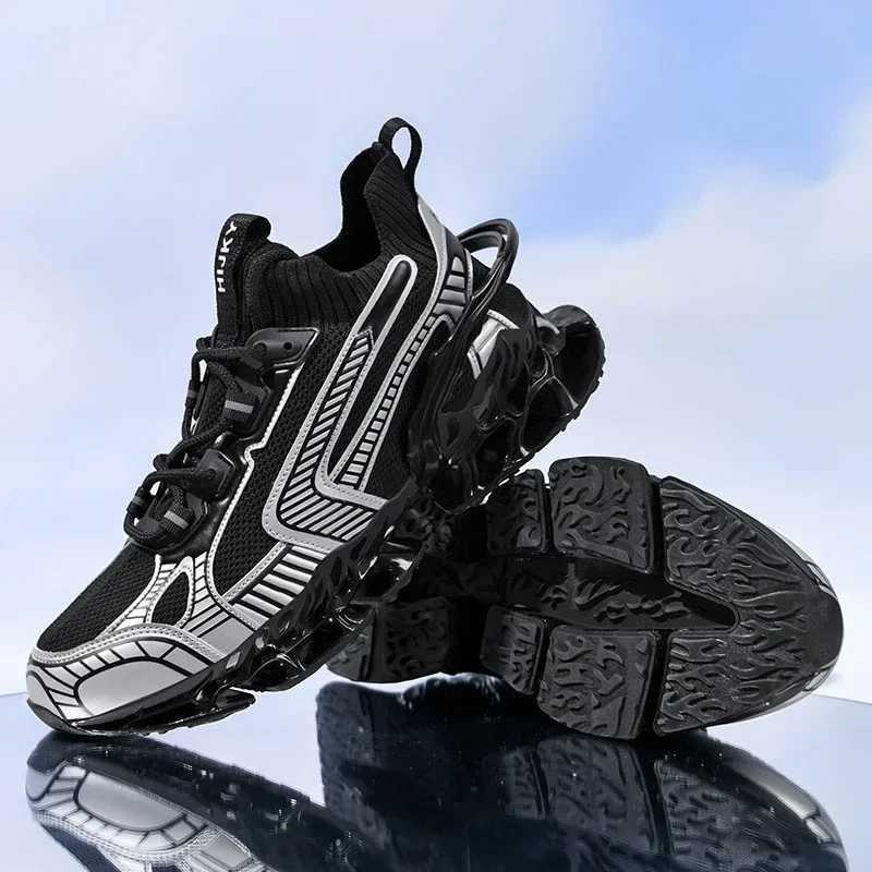 SENTA Blade Warrior Sneakers Men Fashion Design Leisure Sports Shoes Outdoor Shock Absorption Walking Shoes Thick Sole Footwear Z250411