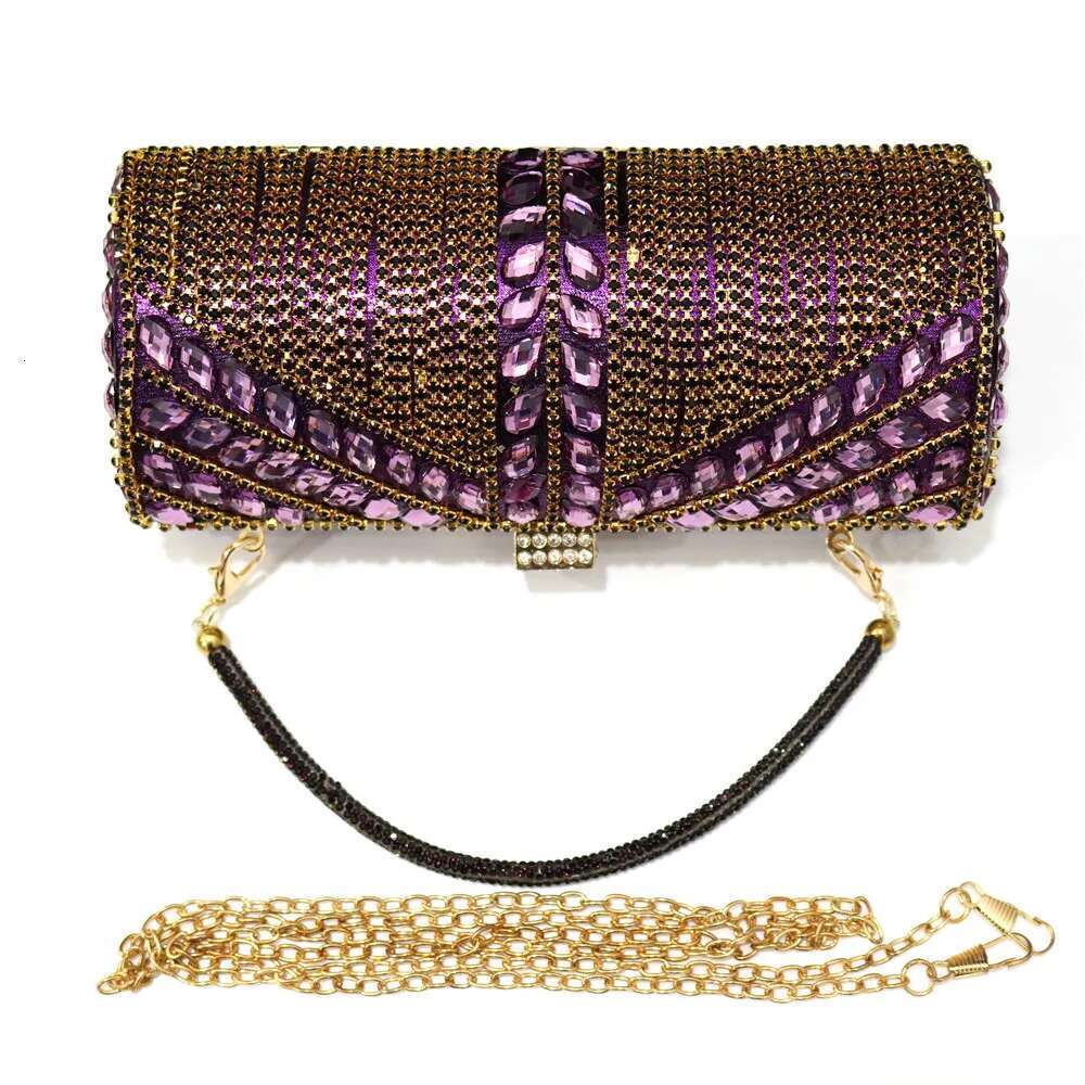 Nable Women's Chain Shoulder Crossbody Cydrical Tassel Rhie Design Handbag Evening Flash Bag