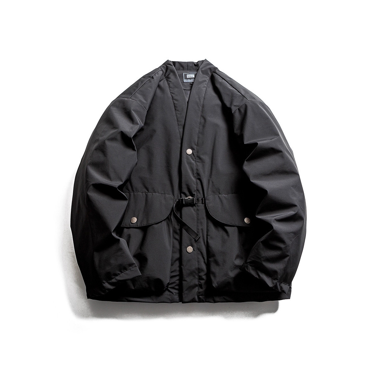 Winter mens Japanese streetwear City loose casual thick padded cotton kimono Parkas freight jacket warm coat jacket 241104