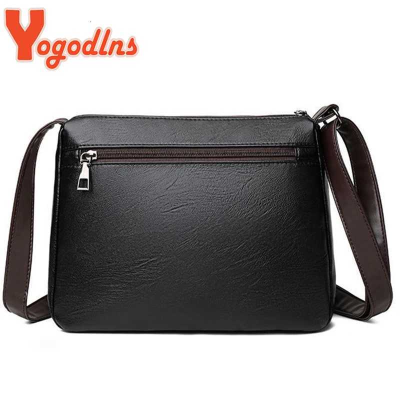 Yogodlns Vintage Shoulder Bag For Women PU Leather Crossbody Bag Multifunction Messenger Bag Small Square Bag Mommy Handbag sacW251112