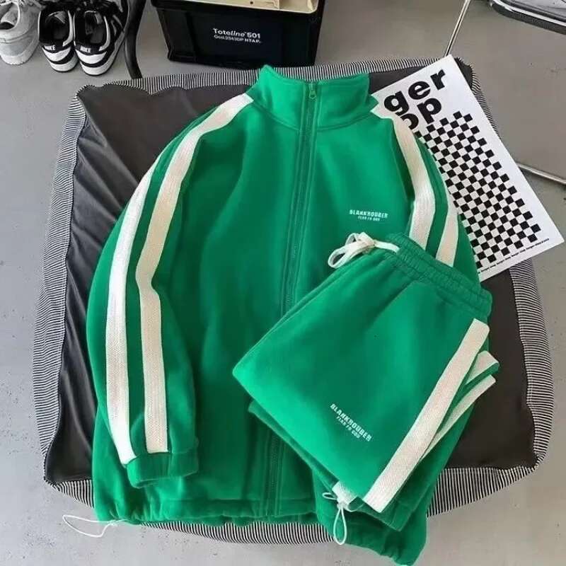 Autumn Sweatshirt Suit High-End Feel Casual Sports Men's Wear Full Set Matching Trendy Male Outfit