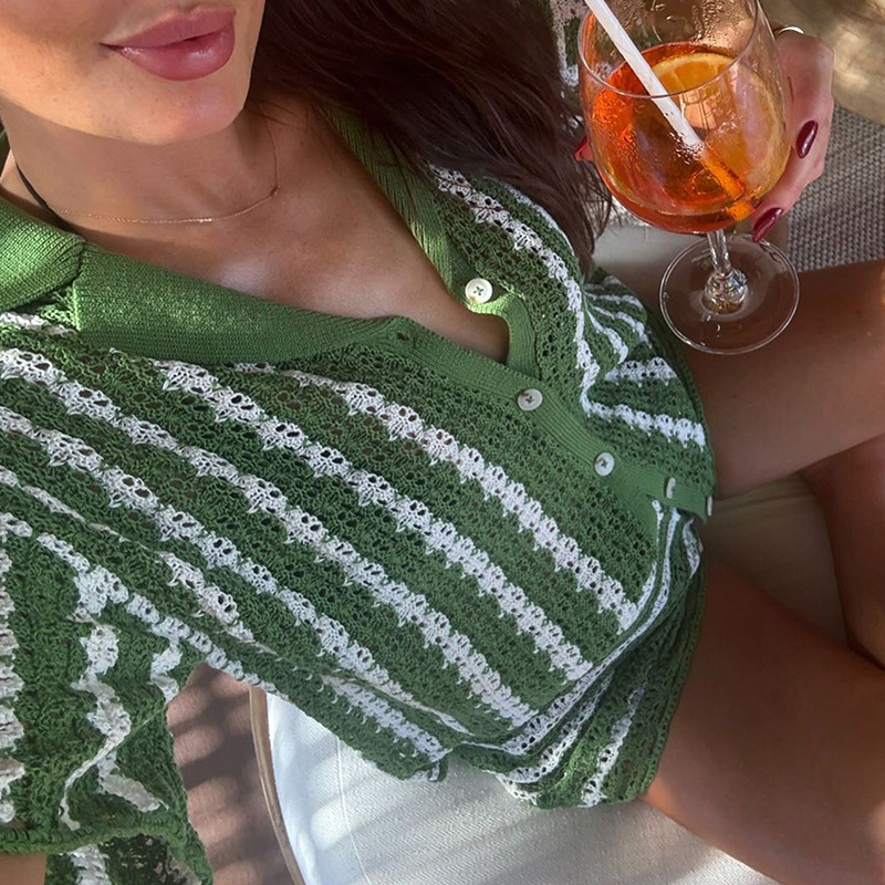 Fall Country Concert Outfit: Womens Holiday Contrasting Stripe Jumpsuit Ensemble---NBL105