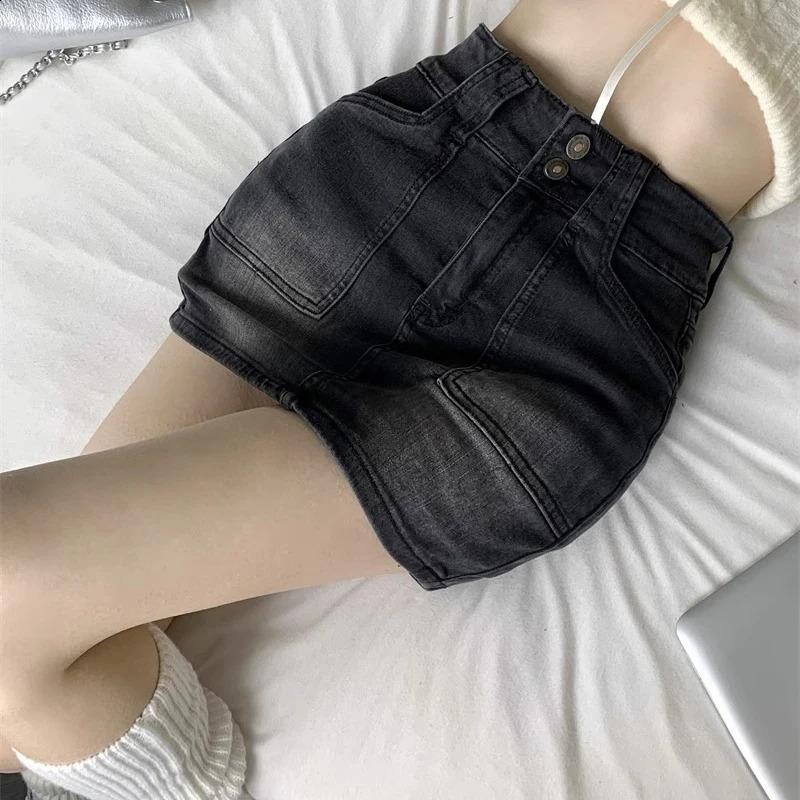 Women High Waist Gothic Streetwear Skirts Jeans s Vintage Denim Mini Dress Female Preppy Style Blue Black Straight Skirts 250407