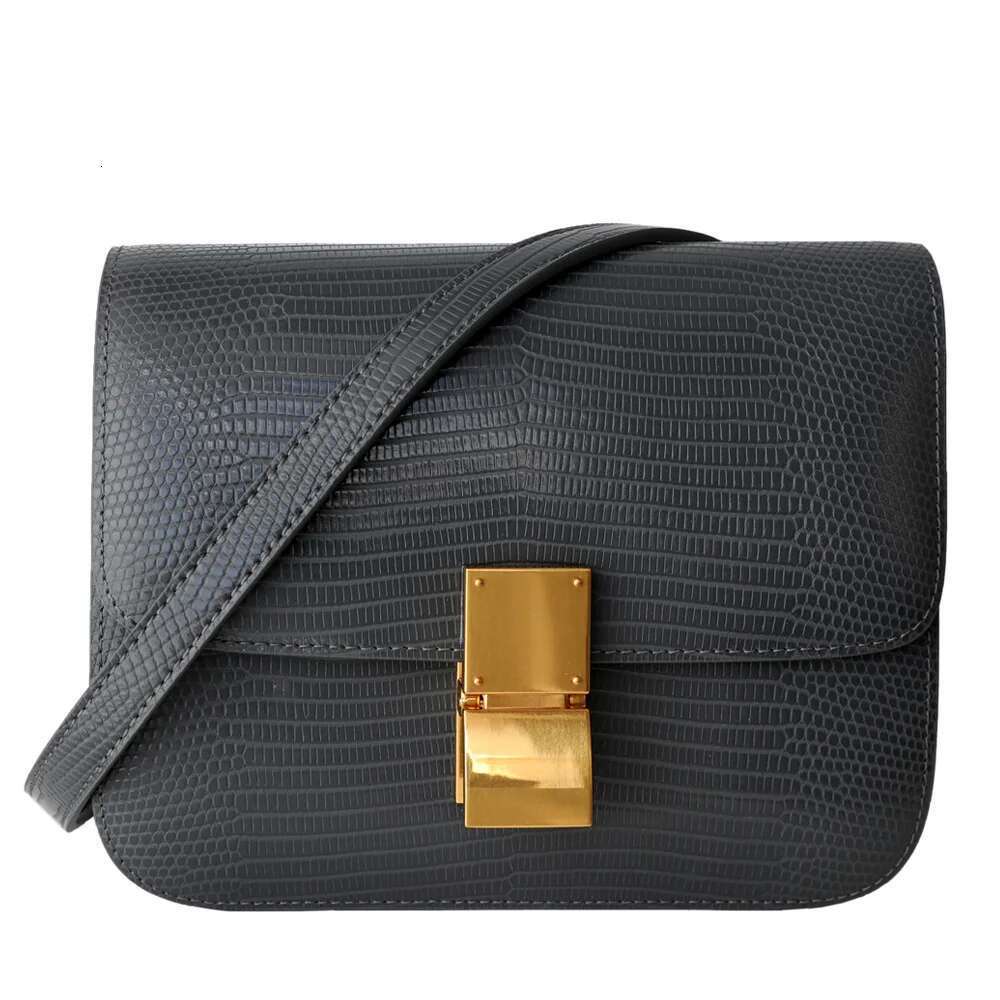 Designer Bag UBEL New Lizard Pattern BOX Tofu Bags Leather Shoulder Messenger Portable Small Square Bag Women Fashion Trendy