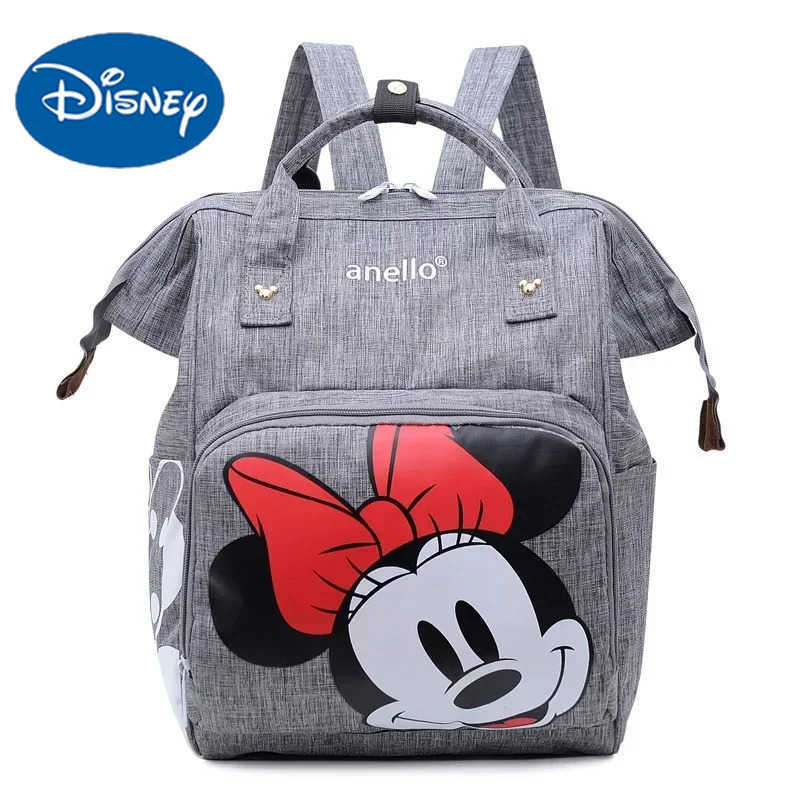 Disney Mickey Mouse Backpack New Cartoon Diaper Bag Mom Baby Boy School Bag Mickey Mouse Large Capacity Storage Bag HandbagXJ250412