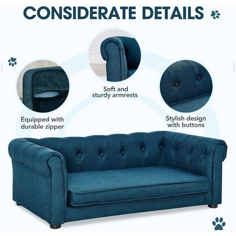 Dog sofa for big dogs up to 60 pounds 31 W memory foam big dog sofa bed with legs durable elevator dog sofa sofa Washa X250412