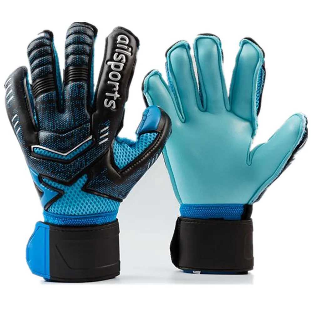 Professional goalkeeper gloves mens and womens childrens soccer goalkeeper gloves 4mm anti slip thick latex gloves 5-finger protectionXJ250412