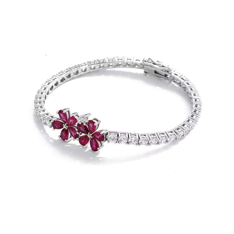 Toderi Jewelry Factory Luxury Jewelry S925 Sterling Silver Bracelet With 4mm Cubic Moissaniteia Moissanite 14K Gold Plated Tennis Bracelet