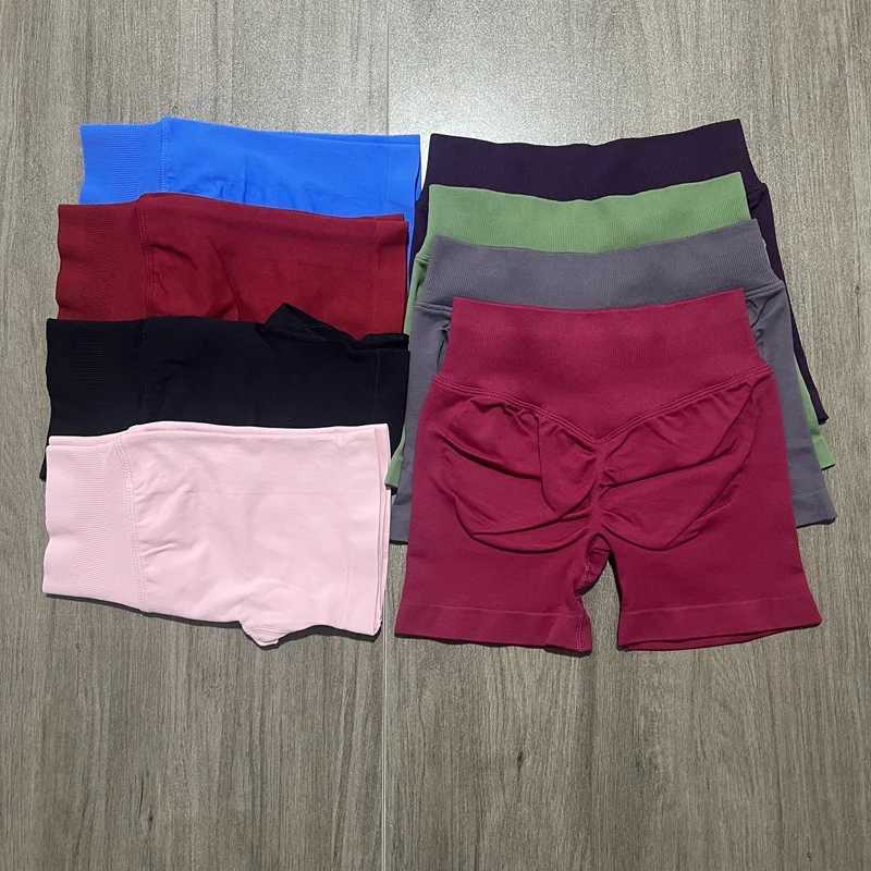 DF Impact Shorts with 4.5-inch Low Waist Seamless Yoga Shorts Twisted Bum Gym Shorts Bicycle Shorts Stretching Fitness Shorts Y250412