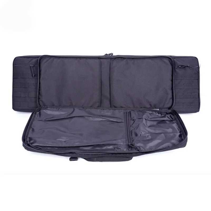 38 46 55 inch Double Rifle Case Bag Tactical Weapon Gun Case Rifle Pistol Bag Long Gun Bag for Hunting Range Sports Transport Z250411