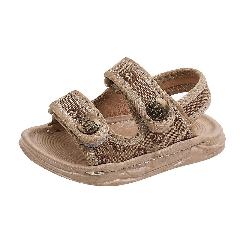 designer shoes 2025 Boys' sandals with soft soles beach shoes with waterproof stitching baby casual shoes Baby shoes