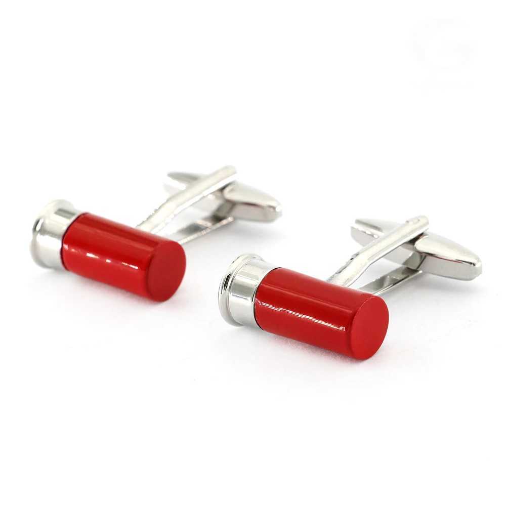Bullet cufflinks Bronze ammunition design High quality brass material Mens cufflinksT250412