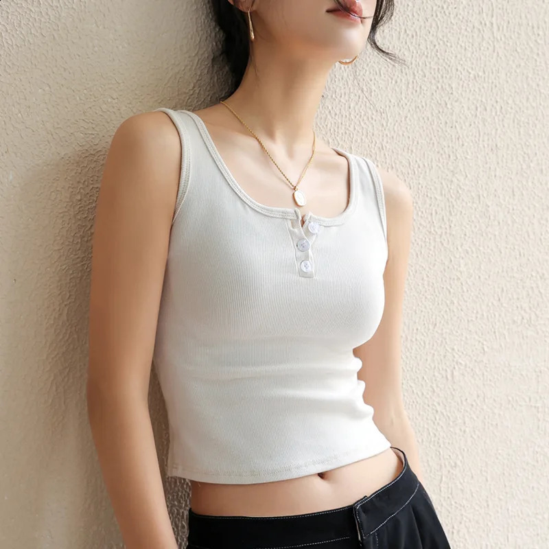 Womens Korean style simple summer niche casual lace sexy short sleeved sleeveless vest womens 250407