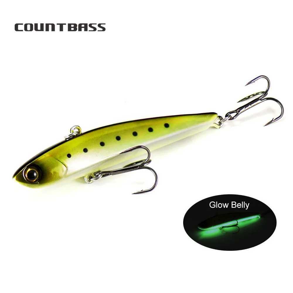 COUNTBASS Vibration Hard Bait 65mm 75mm 90mm Sinking Fishing Lure Anglers Lipless Crankbait Hard Bait Wobbler Leurre Z250411