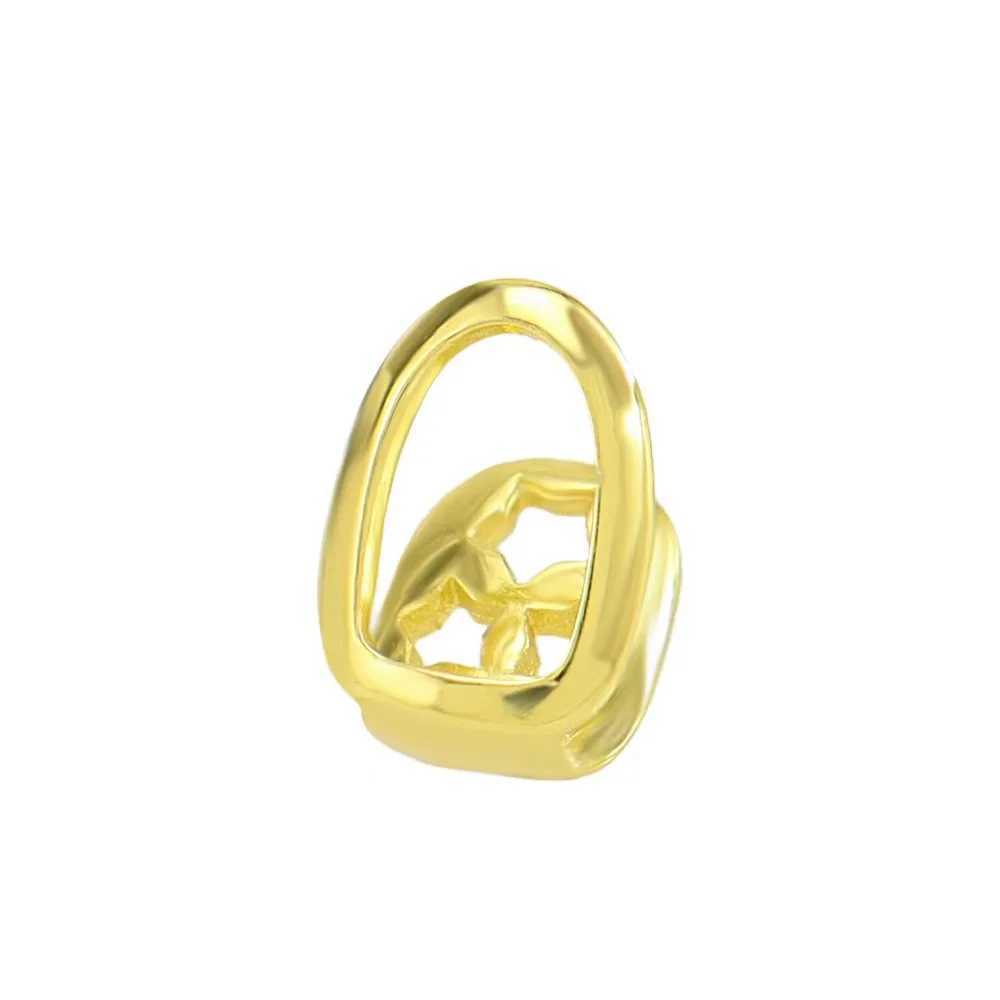 18K gold-plated hip-hop teeth Grilz hollow gold teeth Grills perfect Halloween mens accessories W250412