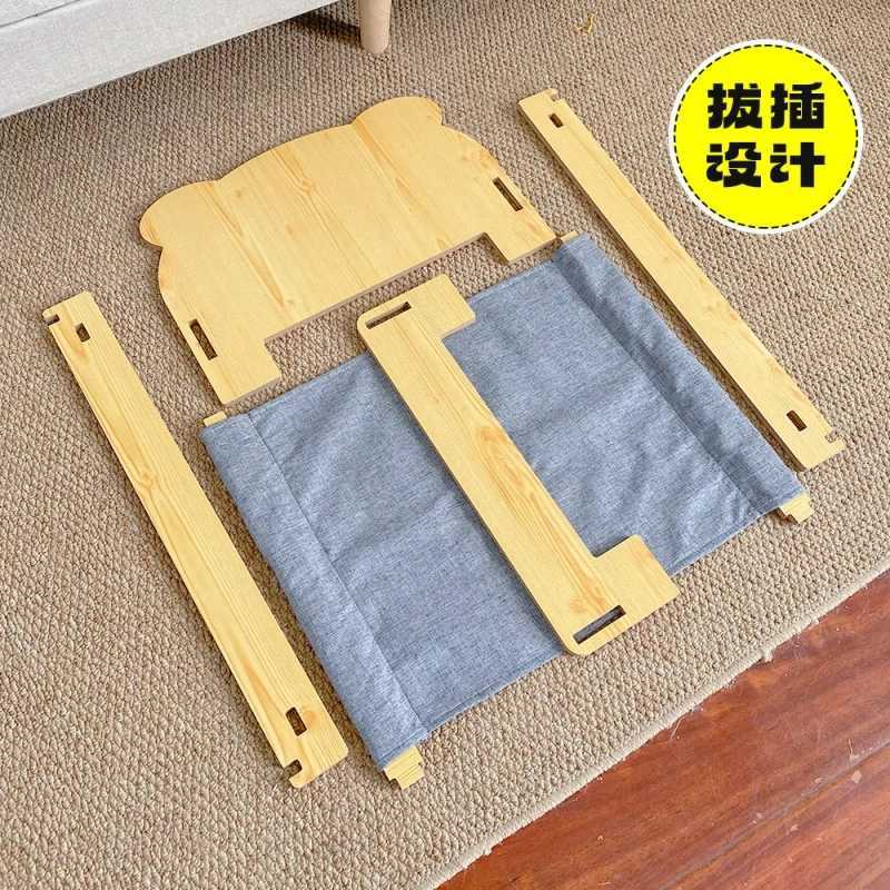 New solid wood cat bed dog bed special discount pet bed Cathouse dog house warm pet bed X250412